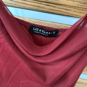 Liz & Sara Women's Red Midi Dress